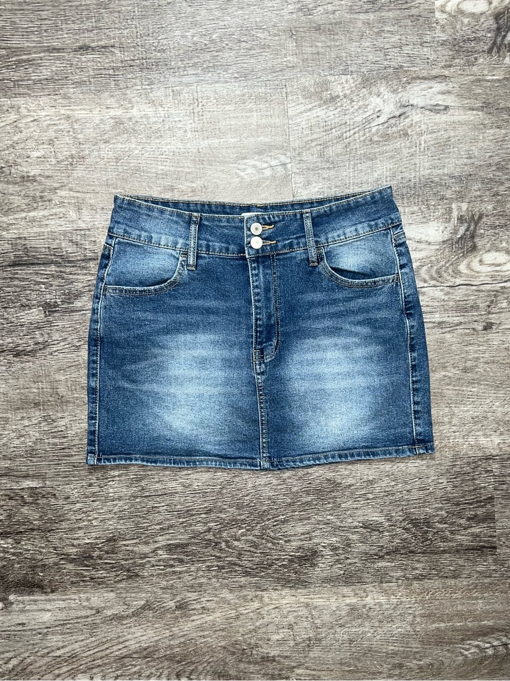 Project Rebel Dark Washed Stretchy Denim Mini Skirt Women’s Size Large
